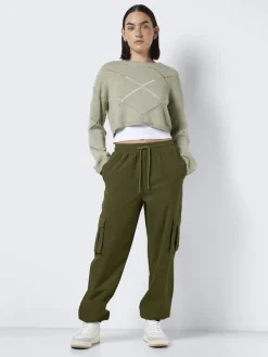 Noisy May Hosen*NMKIRBY HW CARGO PANTS WVN NOOS grün1