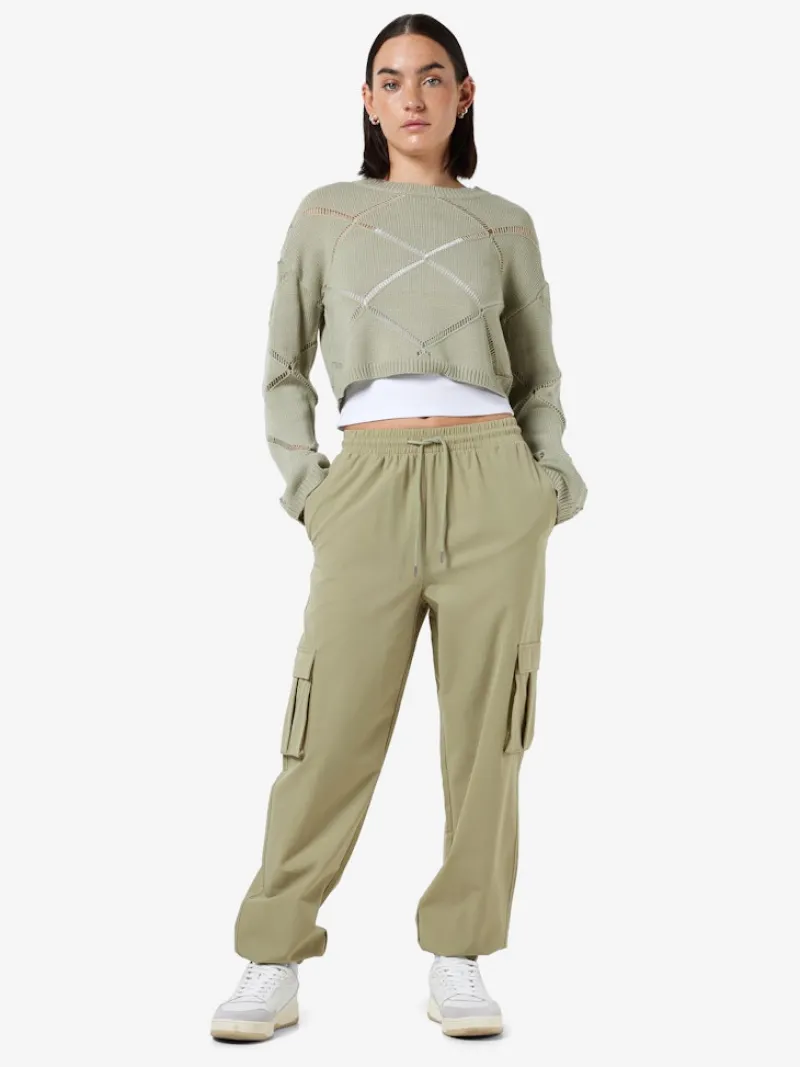 Noisy May Hosen*NMKIRBY HW CARGO PANTS WVN NOOS grün2