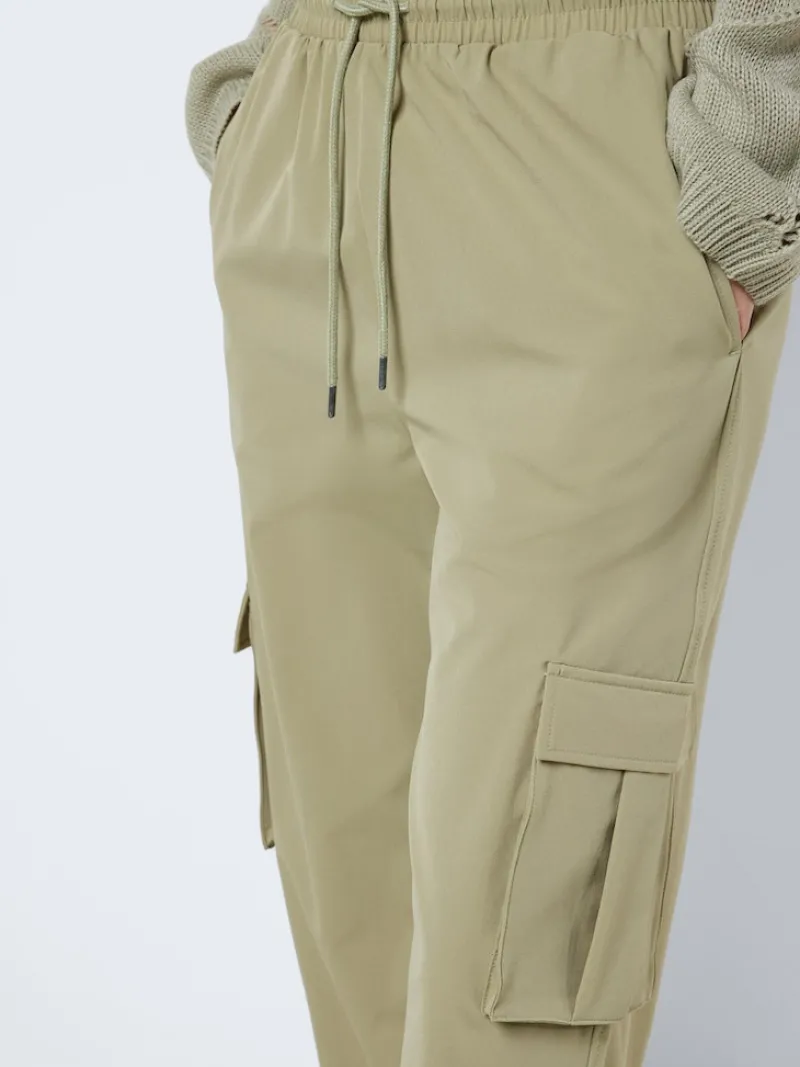 Noisy May Hosen*NMKIRBY HW CARGO PANTS WVN NOOS grün2