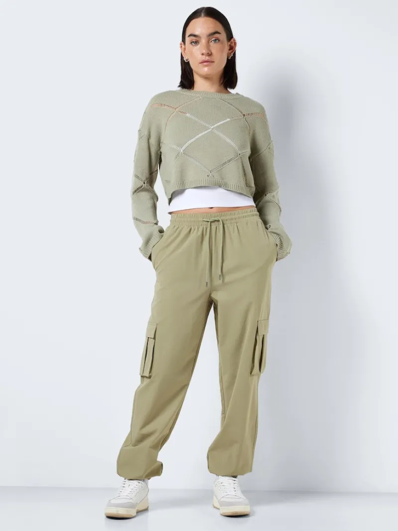 Noisy May Hosen*NMKIRBY HW CARGO PANTS WVN NOOS grün2