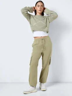 Noisy May Hosen*NMKIRBY HW CARGO PANTS WVN NOOS grün2
