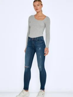 Noisy May Jeans*NMLUCY NW DEST SKNNY JEANS AZ155MB NOOS Medium Blue Denim