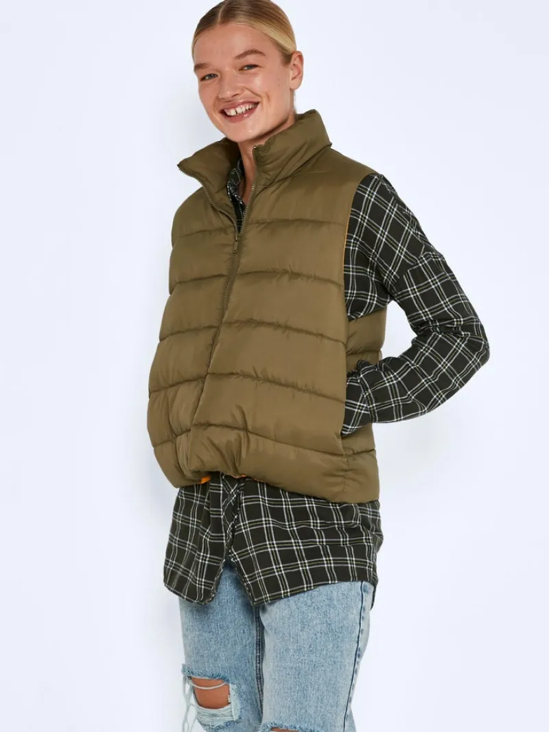 Noisy May Westen*NMMARCUS VEST NOOS burnt olive