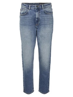 Noisy May Jeans*NMMONI HW STRAGHT ANK JEANS AZ221DB NOOS Dark Blue Denim