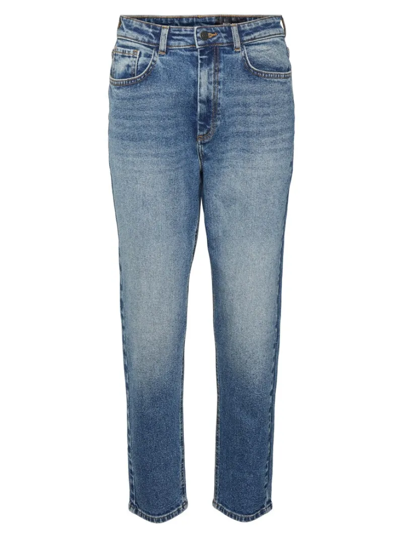 Noisy May Jeans*NMMONI HW STRAGHT ANK JEANS AZ221DB NOOS Dark Blue Denim