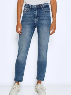 Noisy May Jeans*NMMONI HW STRAGHT ANK JEANS AZ221DB NOOS Dark Blue Denim