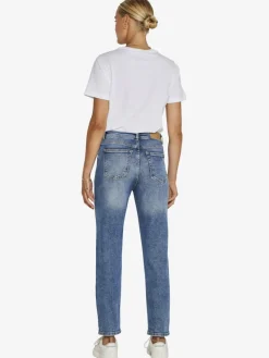 Noisy May Jeans*NMMONI HW STRAGHT ANK JEANS AZ221DB NOOS Dark Blue Denim