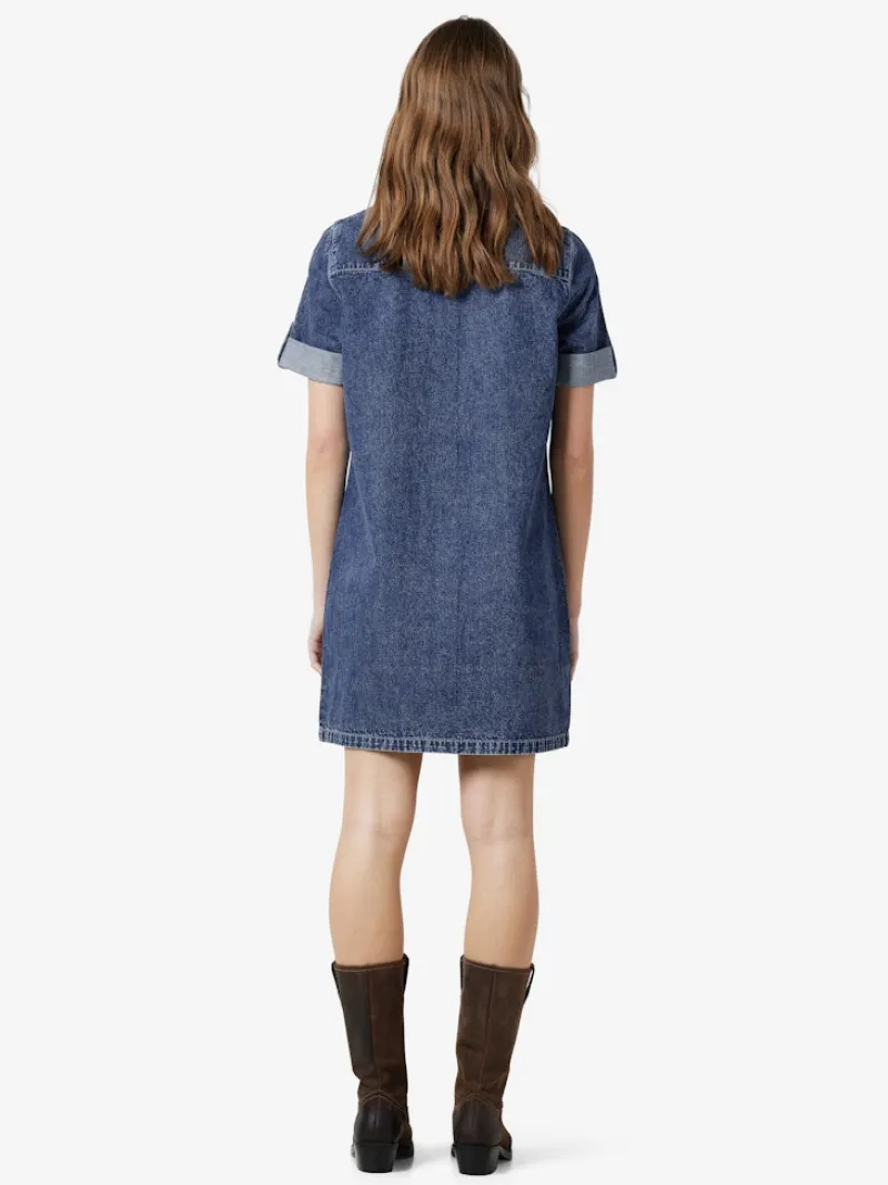 Noisy May Kleider*NMNEW SIGNE S/S DENIM DRESS VI002MB NOOS Medium Blue Denim