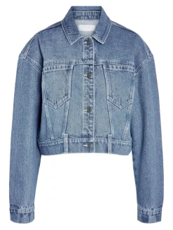 Noisy May Jacken*NMRONJA L/S CROP DNM JACKET VI433MB NOOS Medium Blue Denim