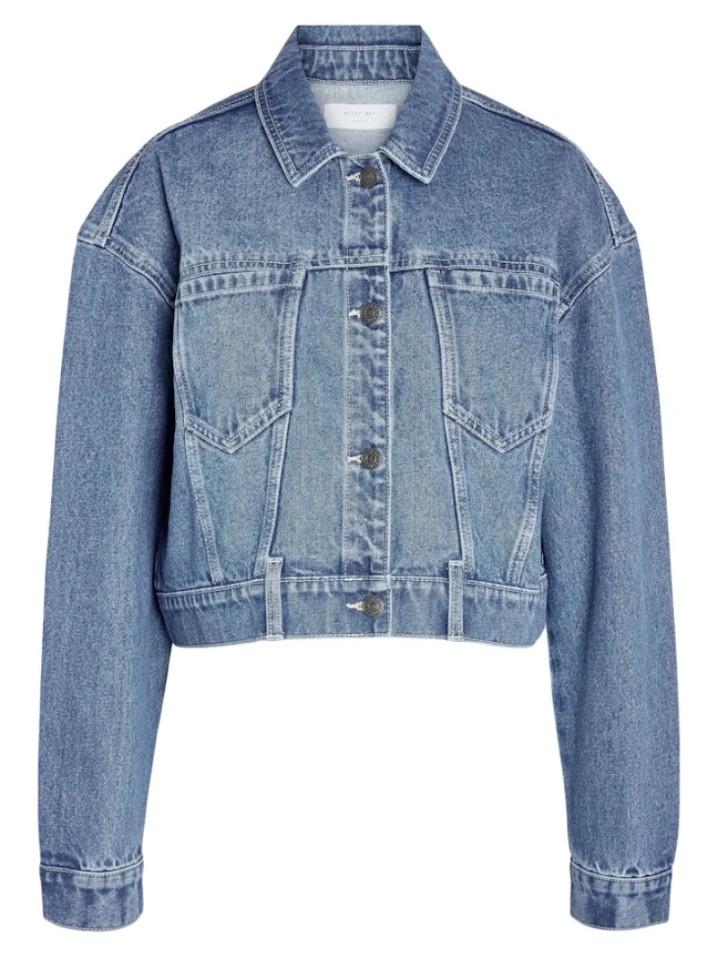 Noisy May Jacken*NMRONJA L/S CROP DNM JACKET VI433MB NOOS Medium Blue Denim