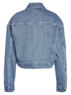 Noisy May Jacken*NMRONJA L/S CROP DNM JACKET VI433MB NOOS Medium Blue Denim