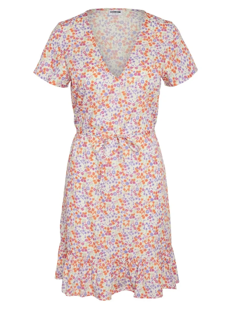 Noisy May Kleider*NMSABINA S/S SHORT DRESS Sugar Swizzle