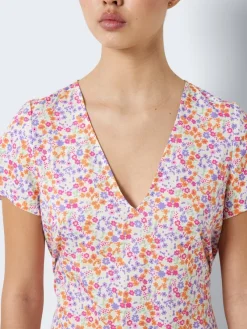 Noisy May Kleider*NMSABINA S/S SHORT DRESS Sugar Swizzle