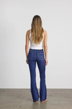 Noisy May Jeans*NMSALLIE HW FLARE JEAN VI021MB FWD NOOS Medium Blue Denim