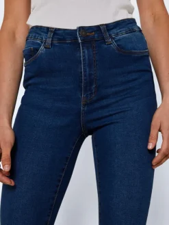 Noisy May Jeans*NMSALLIE HW FLARE JEAN VI021MB FWD NOOS Medium Blue Denim