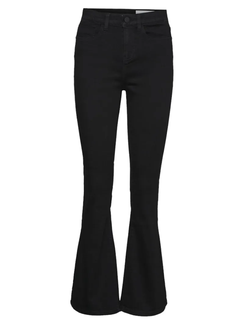 Noisy May Jeans*NMSALLIE HW SK FLARED VI023BL FWD NOOS Black