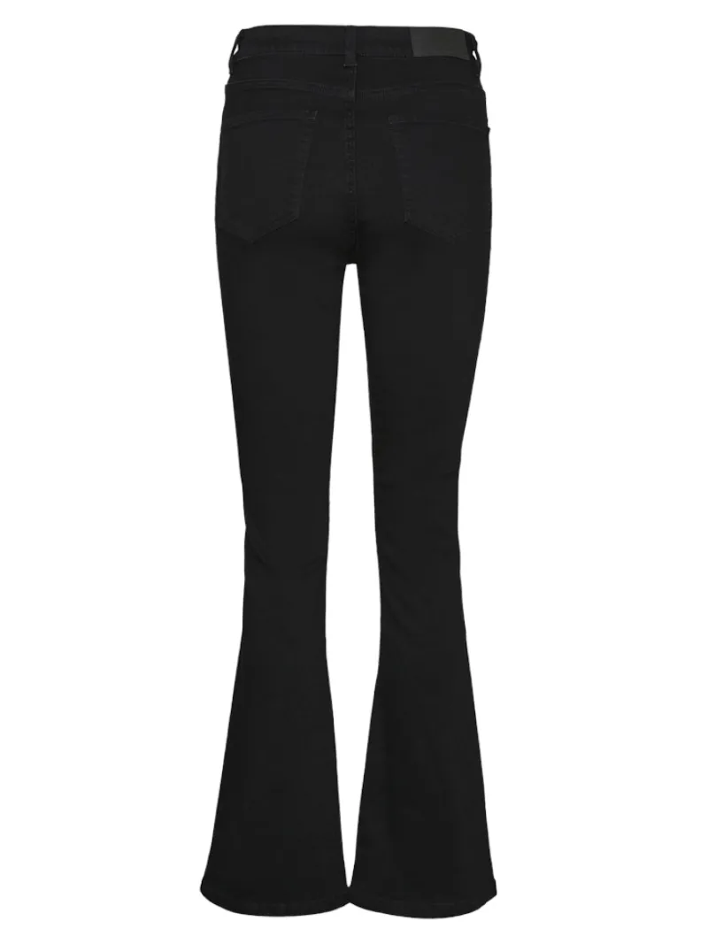 Noisy May Jeans*NMSALLIE HW SK FLARED VI023BL FWD NOOS Black