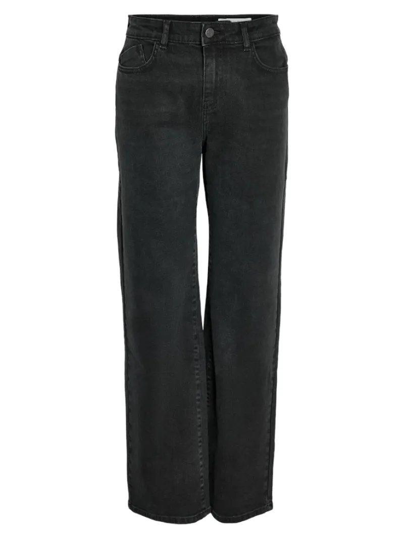Noisy May Jeans*NMYOLANDA MW WIDE STR BLACK NOOS Black Denim