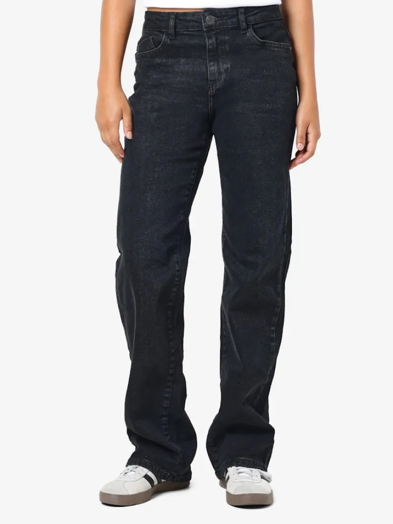 Noisy May Jeans*NMYOLANDA MW WIDE STR BLACK NOOS Black Denim