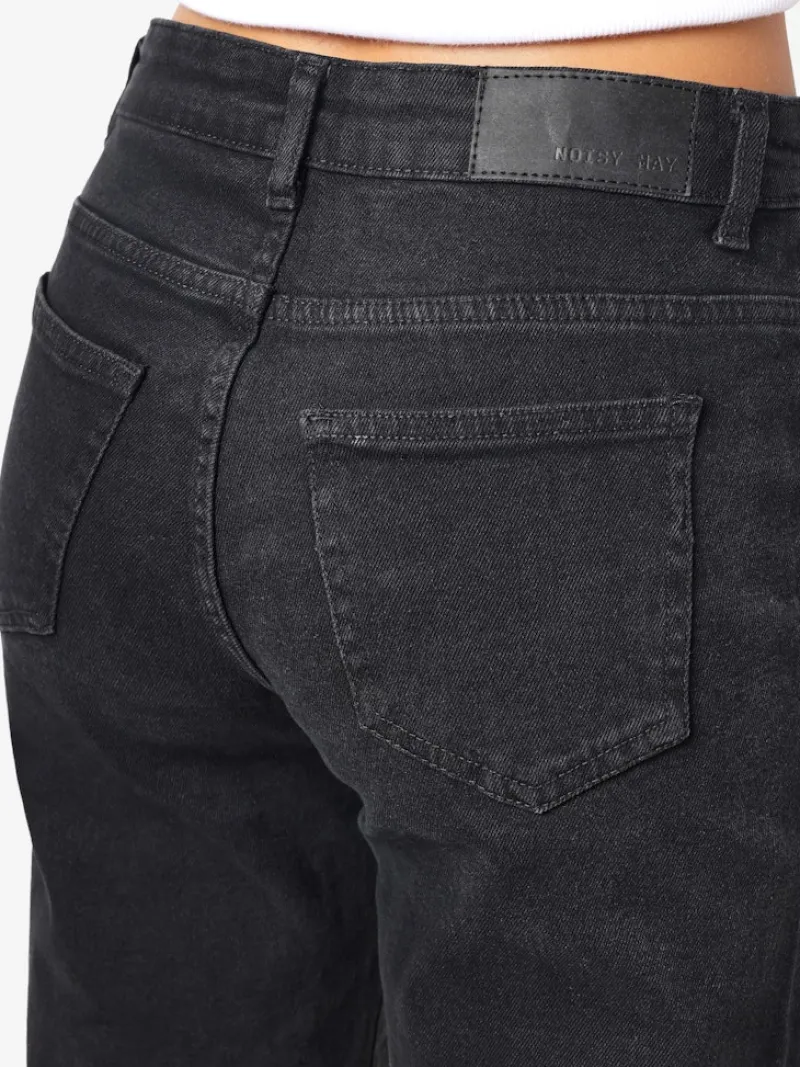 Noisy May Jeans*NMYOLANDA MW WIDE STR BLACK NOOS Black Denim