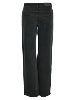 Noisy May Jeans*NMYOLANDA MW WIDE STR BLACK NOOS Black Denim