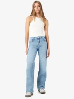 Noisy May Jeans*NMYOLANDA NW WIDE JEANS AZ236LB FWD NOOS Light Blue Denim