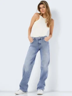 Noisy May Jeans*NMYOLANDA NW WIDE JEANS AZ236LB FWD NOOS Light Blue Denim