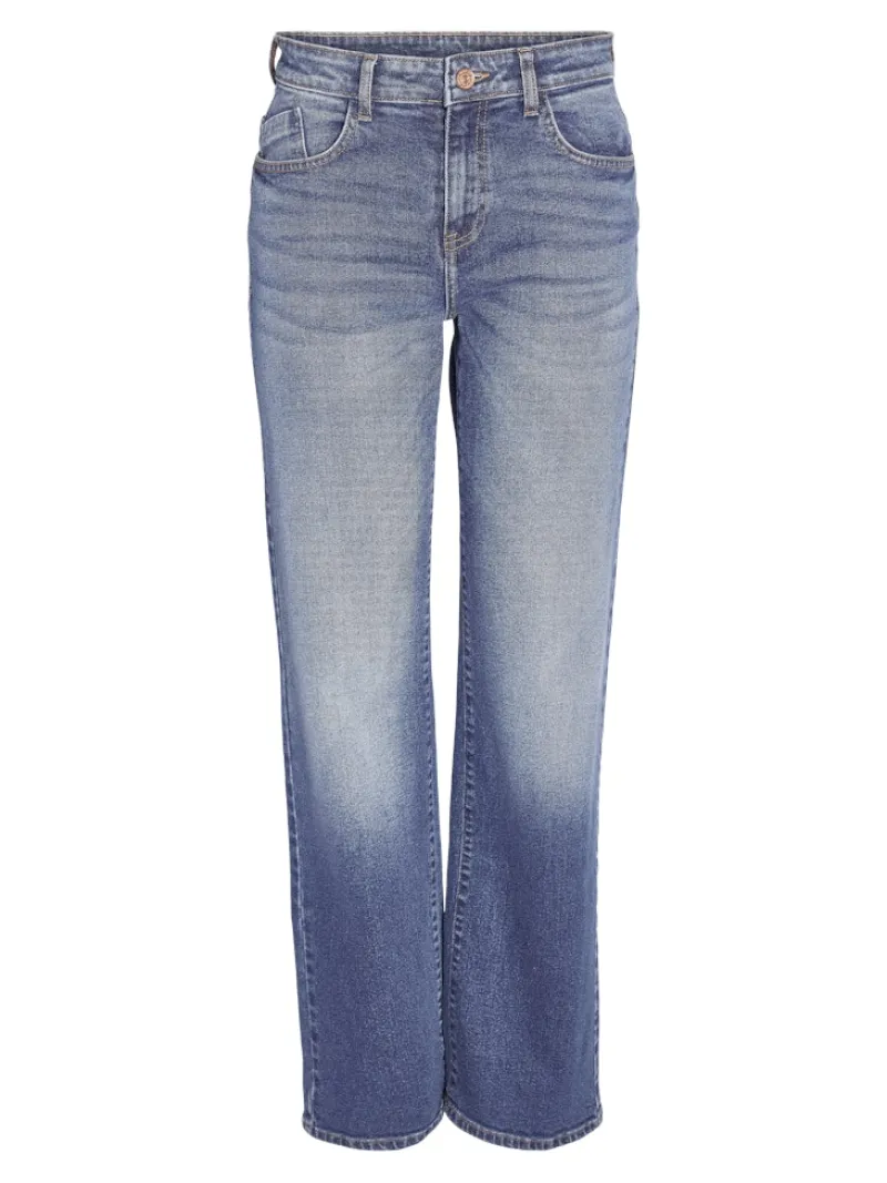 Noisy May Jeans*NMYOLANDA NW WIDE JEANS AZ308MB FWD NOOS Medium Blue Denim