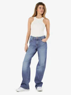 Noisy May Jeans*NMYOLANDA NW WIDE JEANS AZ308MB FWD NOOS Medium Blue Denim