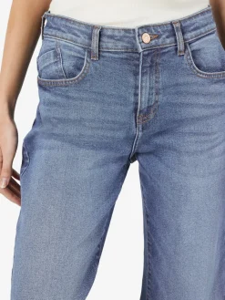 Noisy May Jeans*NMYOLANDA NW WIDE JEANS AZ308MB FWD NOOS Medium Blue Denim