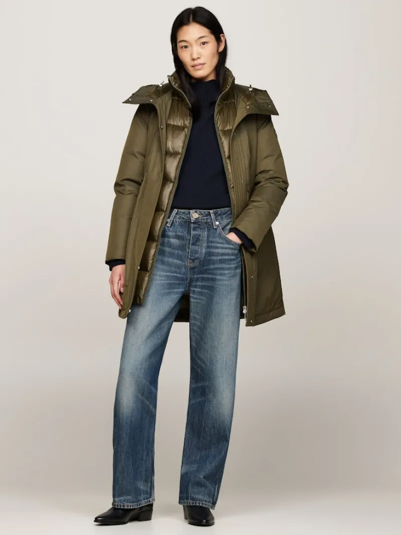 Tommy Hilfiger Jacken*NYLON MIX PADDED PARKA army green
