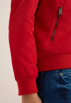Cecil Jacken*Nylon-Look Blouson Fiery Red