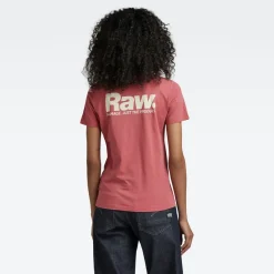 G-star Raw Shirts*Nysid RAW. slim T-Shirt pink ink
