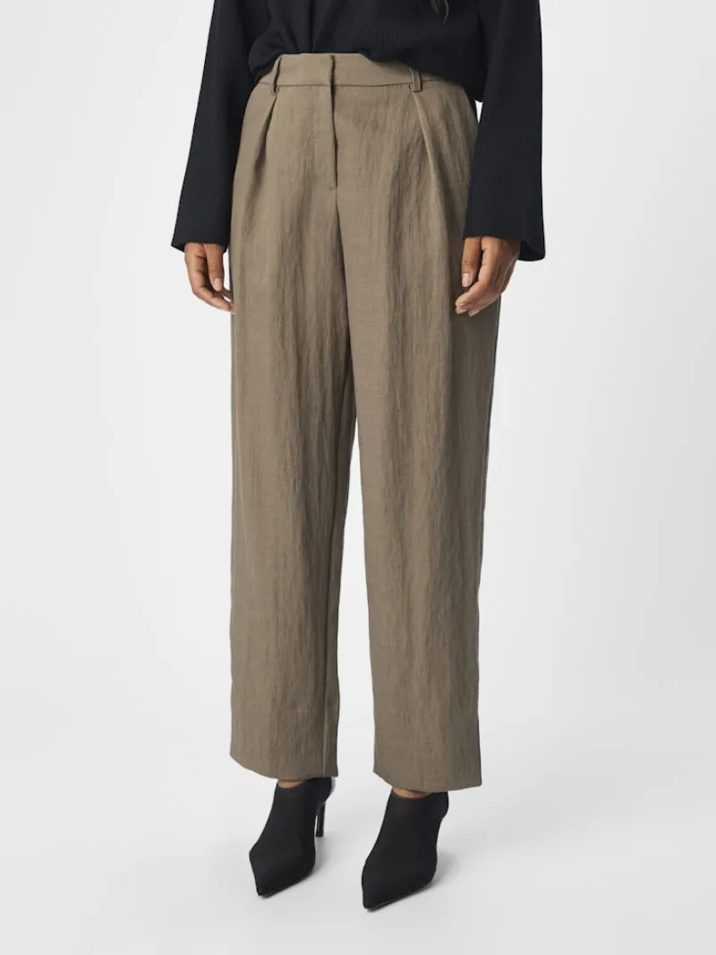 Object Hosen*OBEVER MW TAPERED PANTS 136 Morel