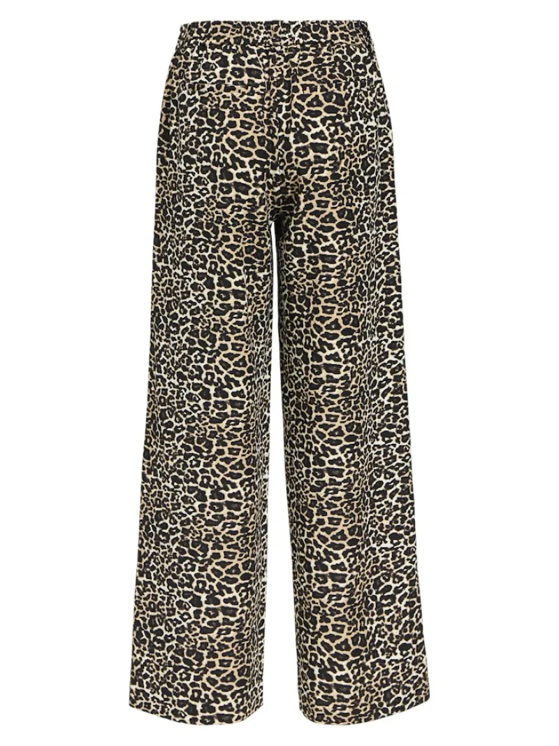 Object Hosen*OBJALBA LISA WIDE PANT PRINT NOOS humus