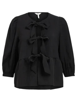 Object Blusen*OBJANNI 3/4 LO TOP 136 Black