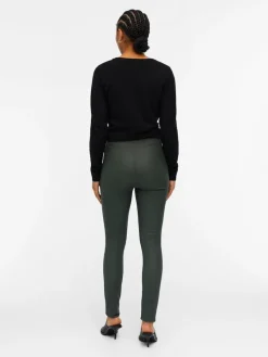 Object Hosen*OBJBELLE MW COATED LEGGINGS NOOS duffel bag