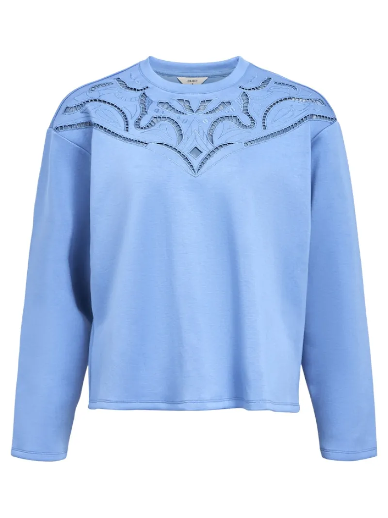 Object Pullover & Sweatshirts*OBJBETZY L/S LO PULLOVER E AW FAIR 24 riverside