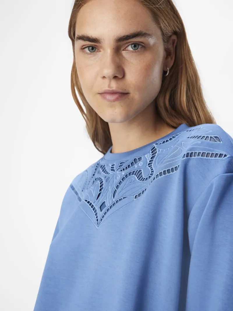 Object Pullover & Sweatshirts*OBJBETZY L/S LO PULLOVER E AW FAIR 24 riverside