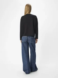 Object Pullover & Sweatshirts*OBJBETZY L/S LO PULLOVER E AW FAIR 24 Black