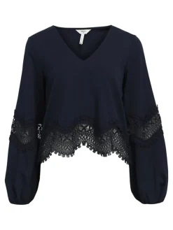 Object Blusen*OBJDANNI RE L/S TOP 134 Sky Captain