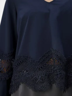 Object Blusen*OBJDANNI RE L/S TOP 134 Sky Captain