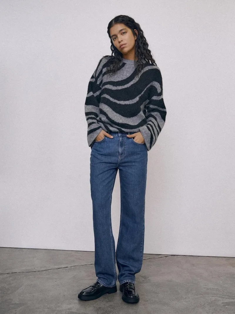 Object Pullover & Sweatshirts*OBJDIANA LO L/S KNIT PULLOVER NOOS Medium Grey Melange