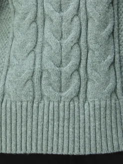 Object Pullover & Sweatshirts*OBJDORIS RE L/S KNIT PULLOVER NOOS dark forest