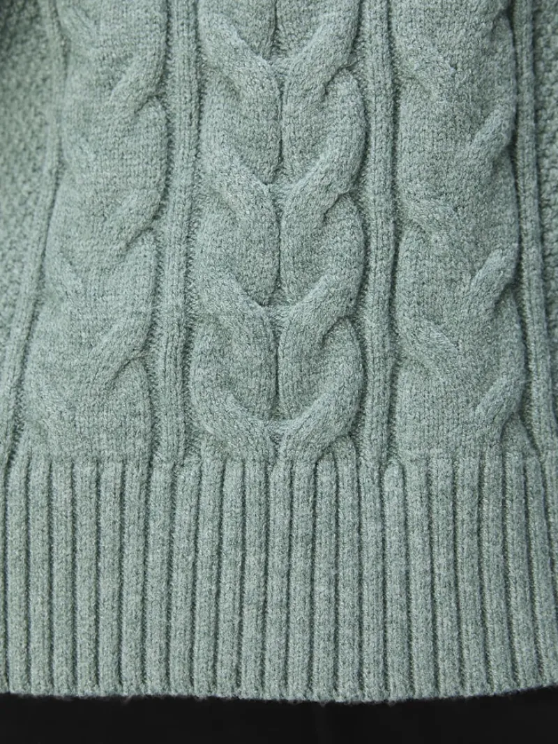 Object Pullover & Sweatshirts*OBJDORIS RE L/S KNIT PULLOVER NOOS dark forest