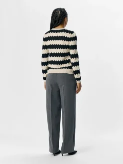 Object Pullover & Sweatshirts*OBJEBBA L/S RE KNIT PULLOVER NOOS sandshell