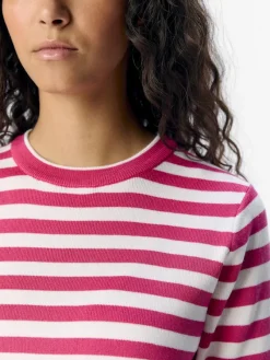 Object Pullover & Sweatshirts*OBJESTER S/S NEW KNIT PULLOVER NOOS Raspberry Sorbet