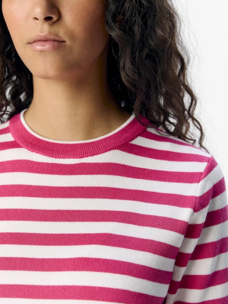 Object Pullover & Sweatshirts*OBJESTER S/S NEW KNIT PULLOVER NOOS Raspberry Sorbet