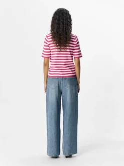 Object Pullover & Sweatshirts*OBJESTER S/S NEW KNIT PULLOVER NOOS Raspberry Sorbet