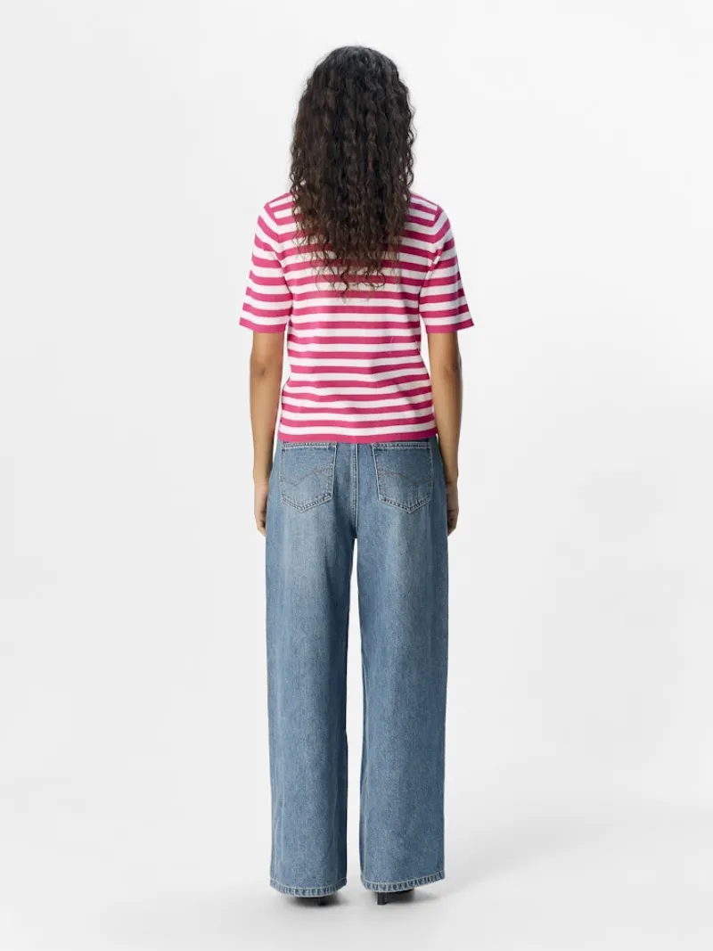 Object Pullover & Sweatshirts*OBJESTER S/S NEW KNIT PULLOVER NOOS Raspberry Sorbet